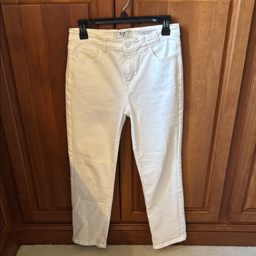 NIC+ZOE White Straight Leg Denim